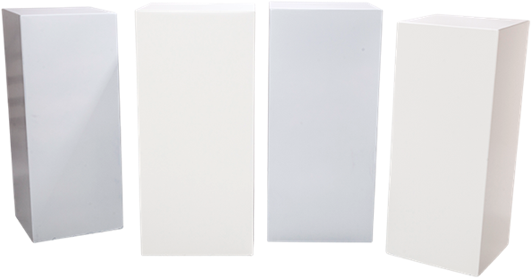 Cube Poseur Tables Grey And White - White (700x700), Png Download