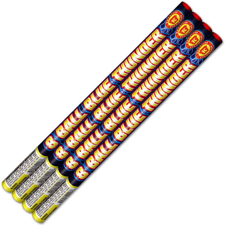 Blue Thunder Roman Candle - Roman Candle 8 Ball (800x800), Png Download