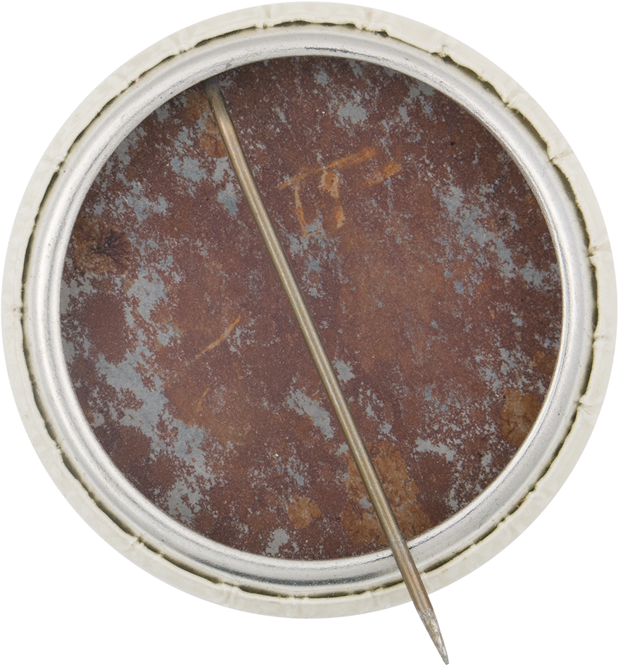 Blue And White Cube Button Back Art Button Museum - Wall Clock (1000x1062), Png Download