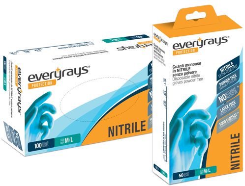 Everyrays Guanti Nitrile (500x500), Png Download