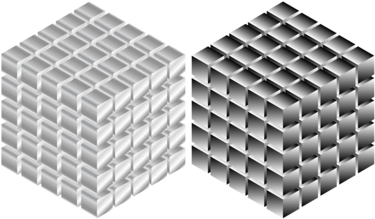 Steel Cube Isometric Projection Metal Isometry - Metallic Cube Png (564x340), Png Download