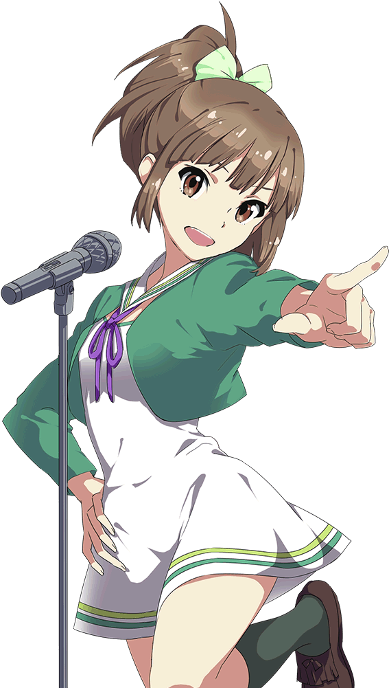 Stagenotenshi Chara5 - Wake Up Girls Anime Png (750x1002), Png Download