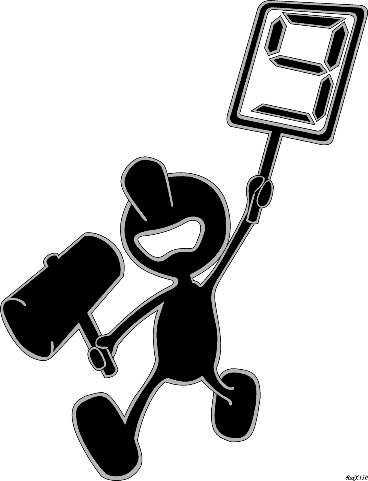 View 1468802372496 , - Mr Game & Watch 9 (1280x1676), Png Download
