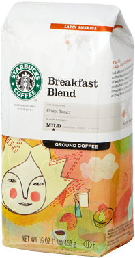 Starbucks Breakfast Blend Coffee - Starbucks Medium Breakfast Blend Coffee, Ground - 20 (400x400), Png Download
