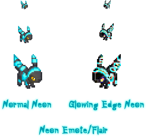 Artworknew Neon Emote/flair - Butterfly (500x500), Png Download