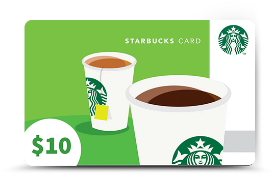 $10 Starbucks Gift Card - Starbucks New Logo 2011 (546x370), Png Download