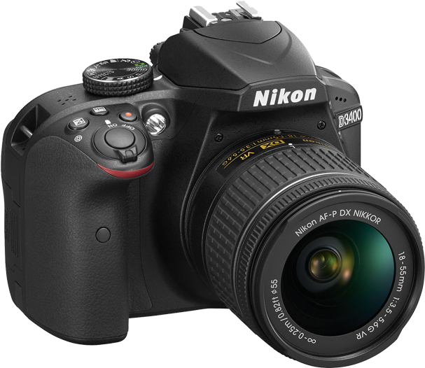 Nikon D3400 Dslr With 18 55mm And 70 300mm Lenses & - Nikon Coolpix (700x595), Png Download