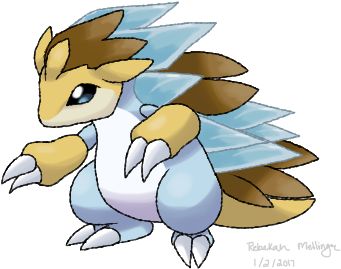 Oc - Sandshrew Evolution (400x300), Png Download