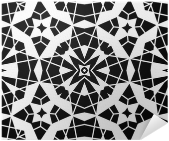 Black And White Lace, Geometric Seamless Pattern Poster - Stock Illustration (400x400), Png Download