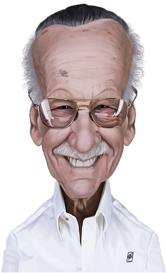 Click And Drag To Re-position The Image, If Desired - Prominente Alu-dibond Bilder Stan Lee Von Juniqe - (452x700), Png Download