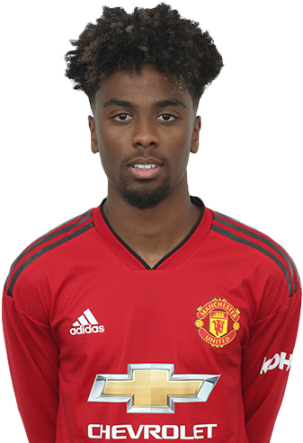 Angel Gomes - Manchester United Kit 2018 19 (500x500), Png Download