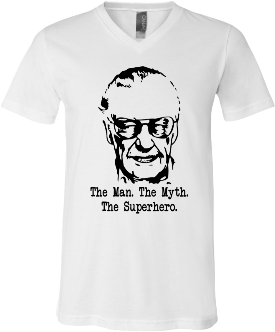 Stan Lee Face The Man The Myth The Superhero Shirt - Le Coq T Shirt (1155x1155), Png Download