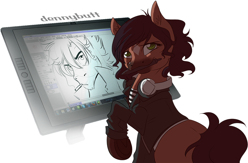 Dvixie, Cigarette, Oc, Oc - Dennybutt Male Art (800x540), Png Download