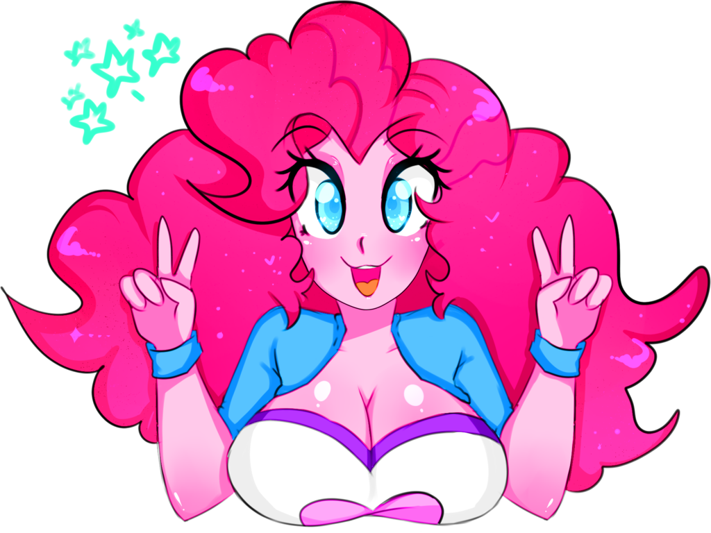 Pinkie Pie Rainbow Dash Pony Pink Flower Fictional - Pinkie Pie Equestria Girl Anime (1024x768), Png Download