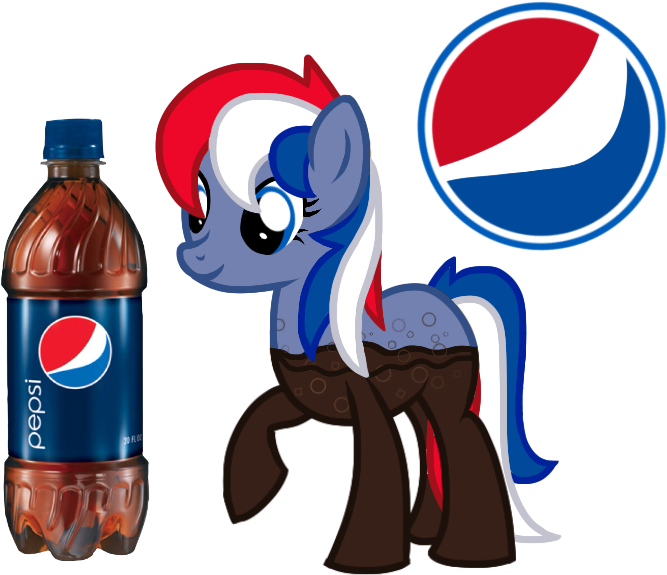 Pepsi Clipart Blue - My Little Pony Pepsi (667x575), Png Download