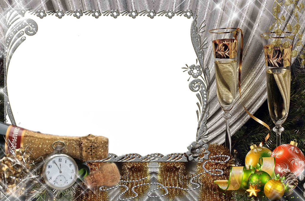 Easter Frames For Photoshop Transparent Image - Christmas Frames Png Free (1024x673), Png Download