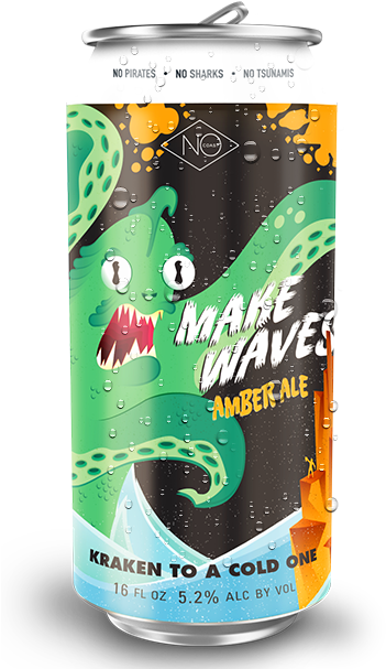 Make Waves - Amber Ale (363x611), Png Download