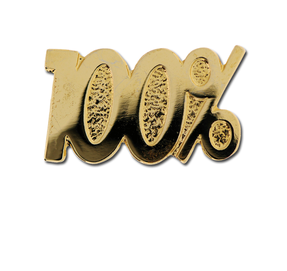 100% Unique Badge - Bishkek (572x541), Png Download