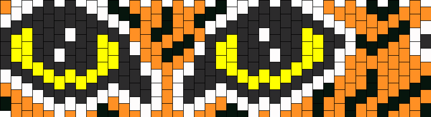 Tiger Eyes Kandi Pattern - Bead (840x229), Png Download