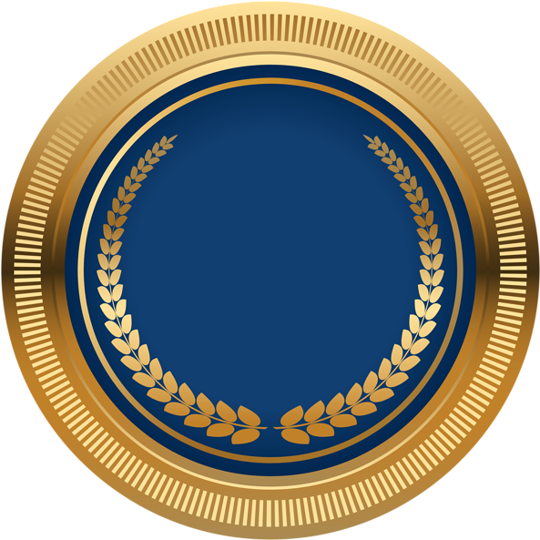 Visit - Black And Gold Seal Png (600x600), Png Download