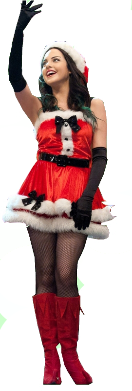 Png S Arianou Grande A Liz Gillies - Victorious A Christmas Tori (271x800), Png Download
