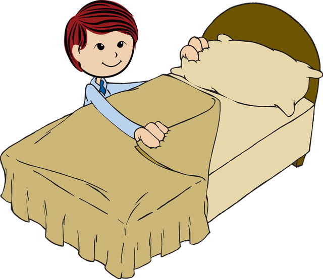 Make The Bed Clipart (640x554), Png Download