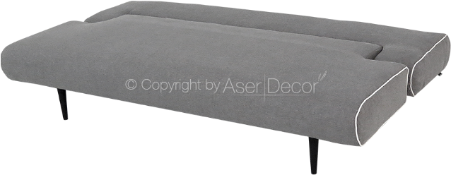 Sofa Cama Cinza Lofertp Design Luxuoso 02 - Sofá-cama Linoforte New Mayara (740x500), Png Download