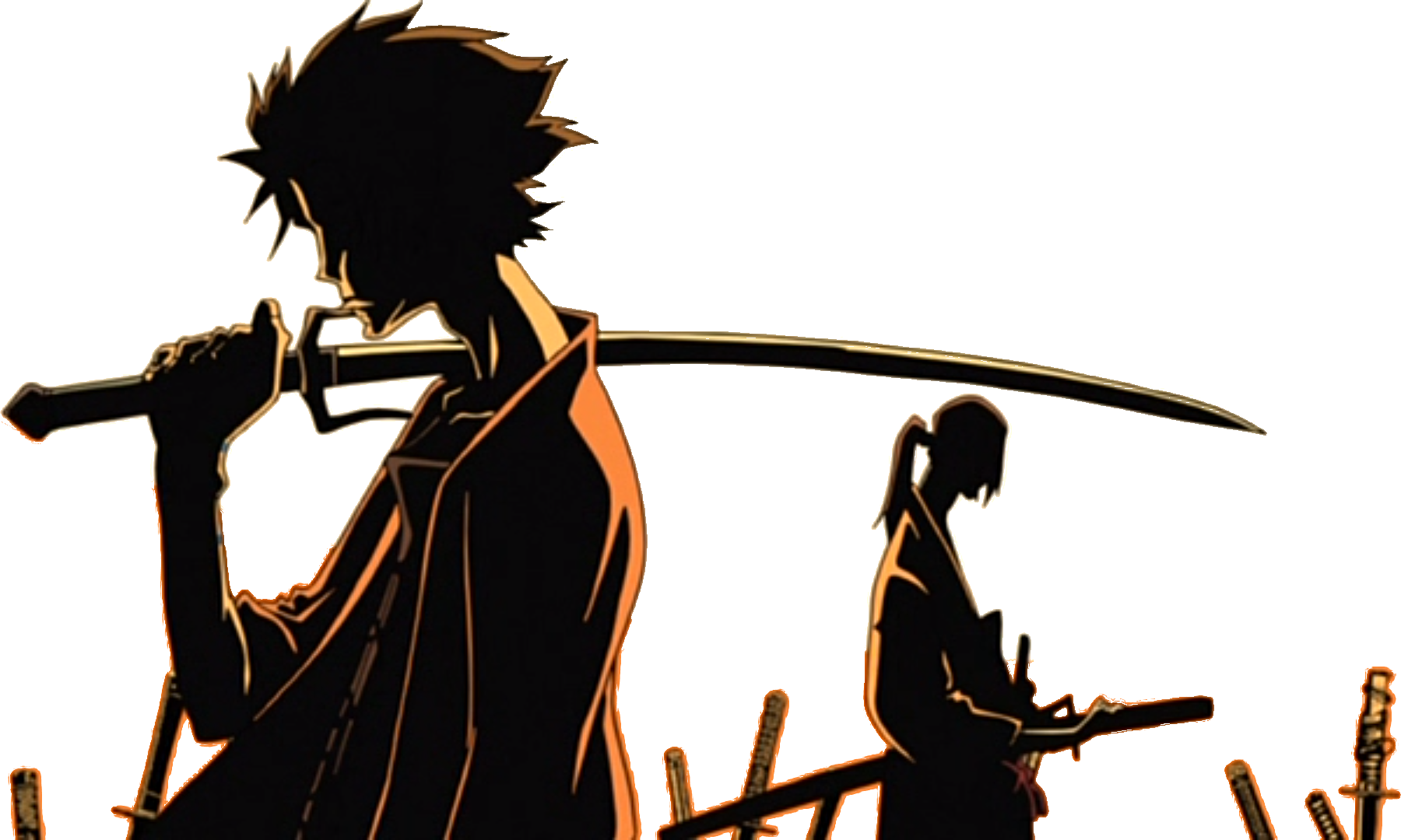 Scene From Samurai Champloo Opening Credits - Samurai Champloo Intro Gif (1800x1080), Png Download
