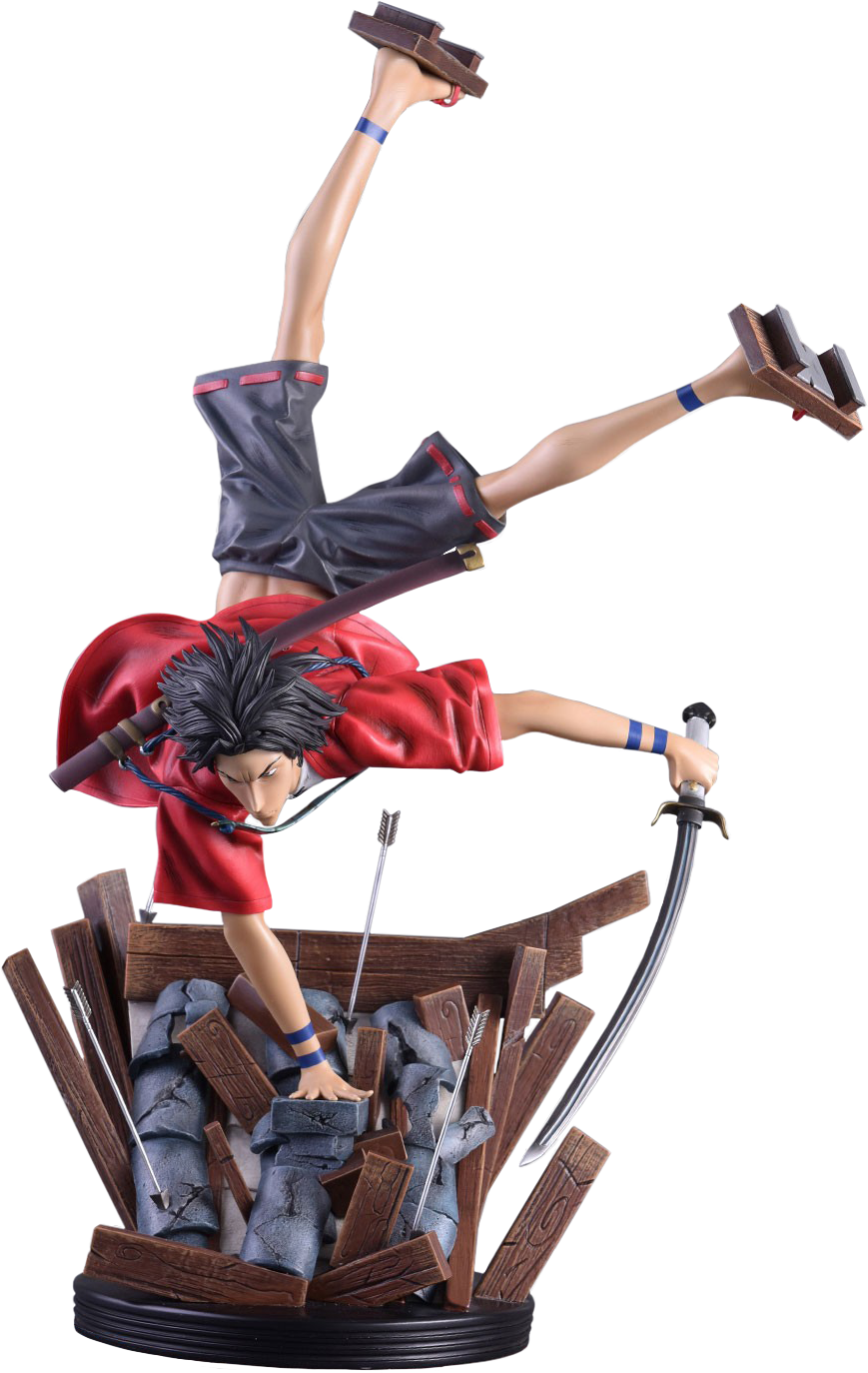Mugen 24” Statue - Samurai Champloo Mugen Statue (869x1374), Png Download