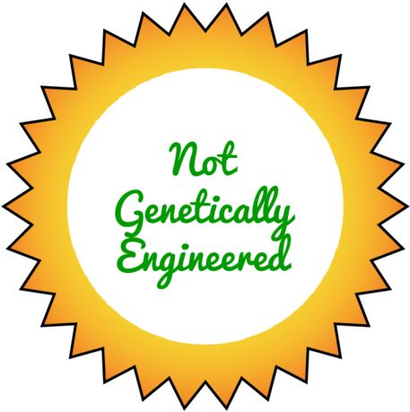 "not Genetically Engineered" Starburst Labels Pre-designed - Cottagecutz Expressions Die 2.9"x.8" (500x500), Png Download