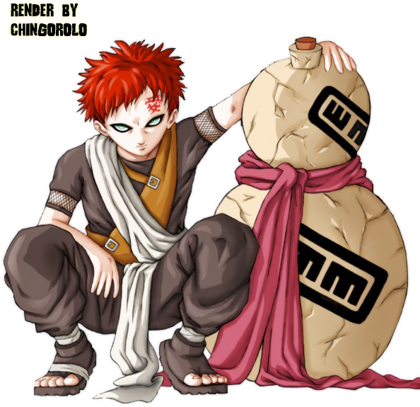 Gaara Png Background Image - Gaara Render,Gaara Png - free transparent png  images 