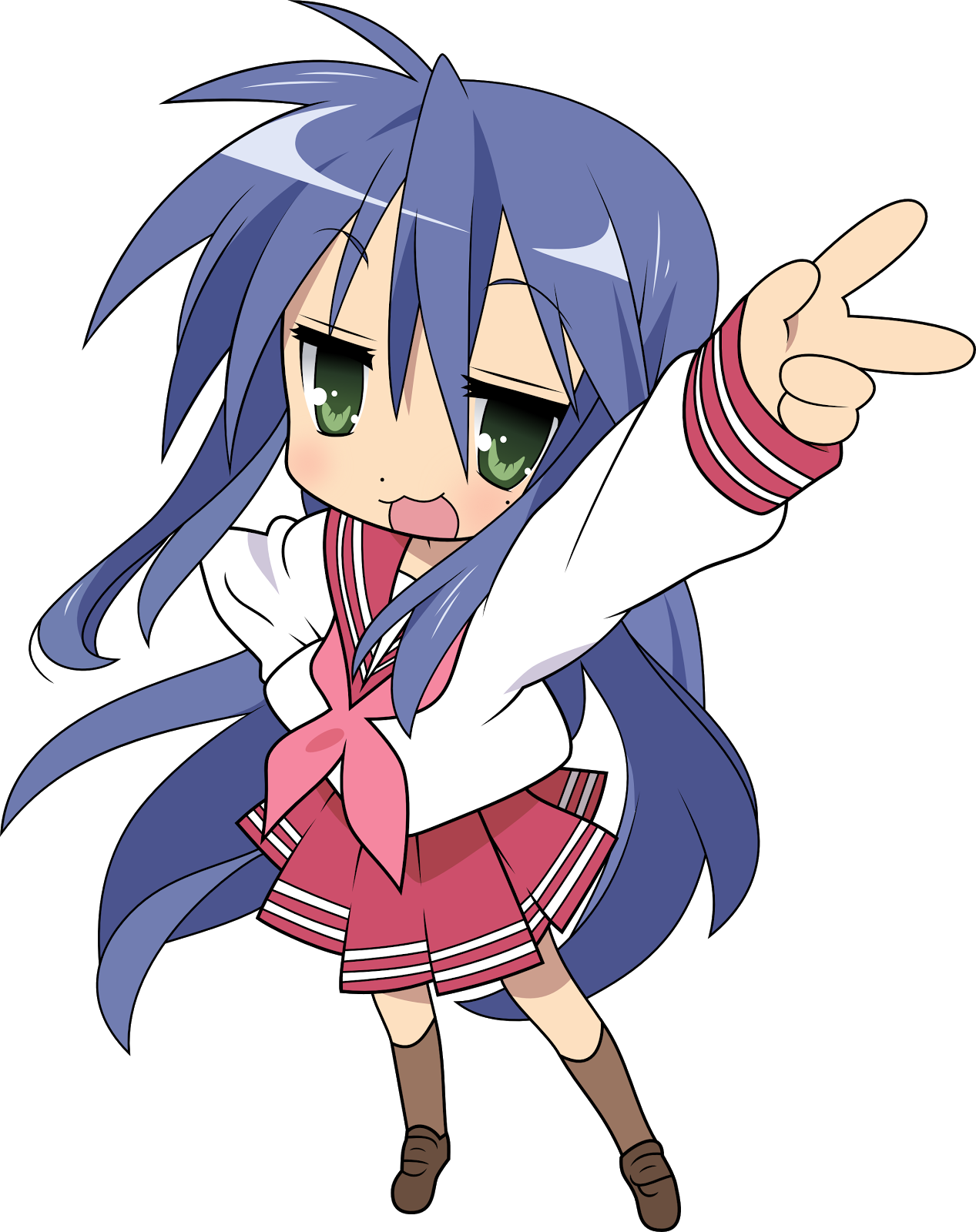 شكرا على زيارتك - Lucky Stars Anime Haruhi Suzumiya (1267x1600), Png Download