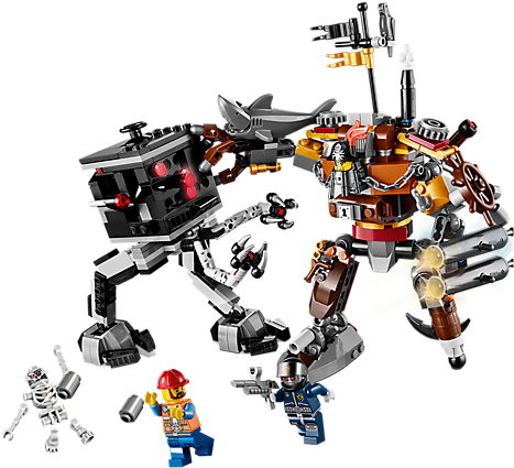 Lego® Movie - Metalbeard - Lego The Movie Set #70807 Metalbeard's Duel (600x450), Png Download