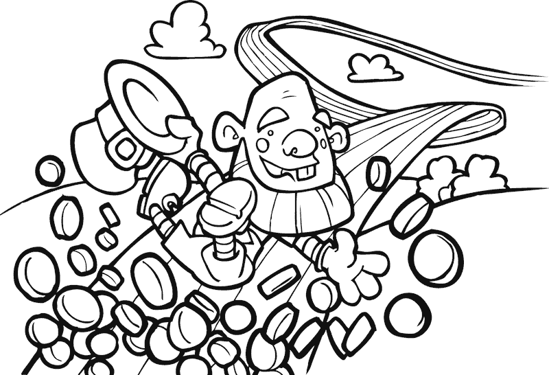 Line Art Clipart Vertebrate Coloring Book Child Human - Child (800x546), Png Download