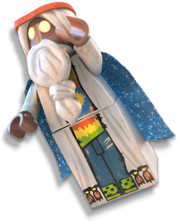 Preview Art - Lego Movie Characters Vitruvius (350x437), Png Download