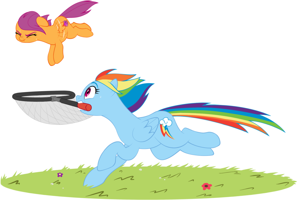 Petalierre, Butterfly Net, Cutie Mark, Eyes Closed, - Cartoon (1024x729), Png Download