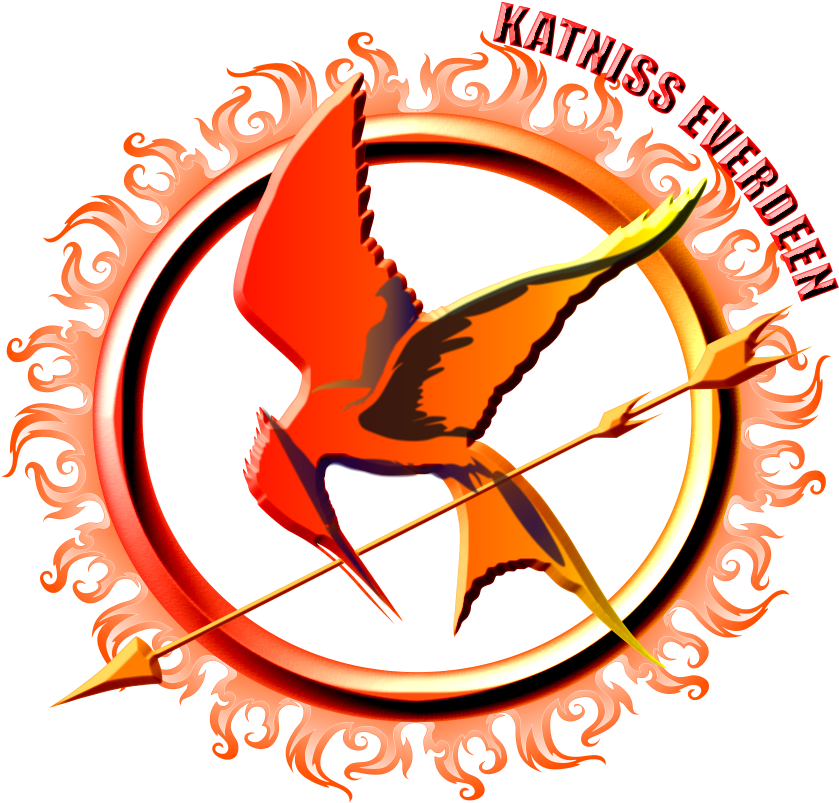 The Hunger Games Character T-shirts And Apparel - Katniss Everdeen The Girl Who Was On Fire Mousepad (938x833), Png Download