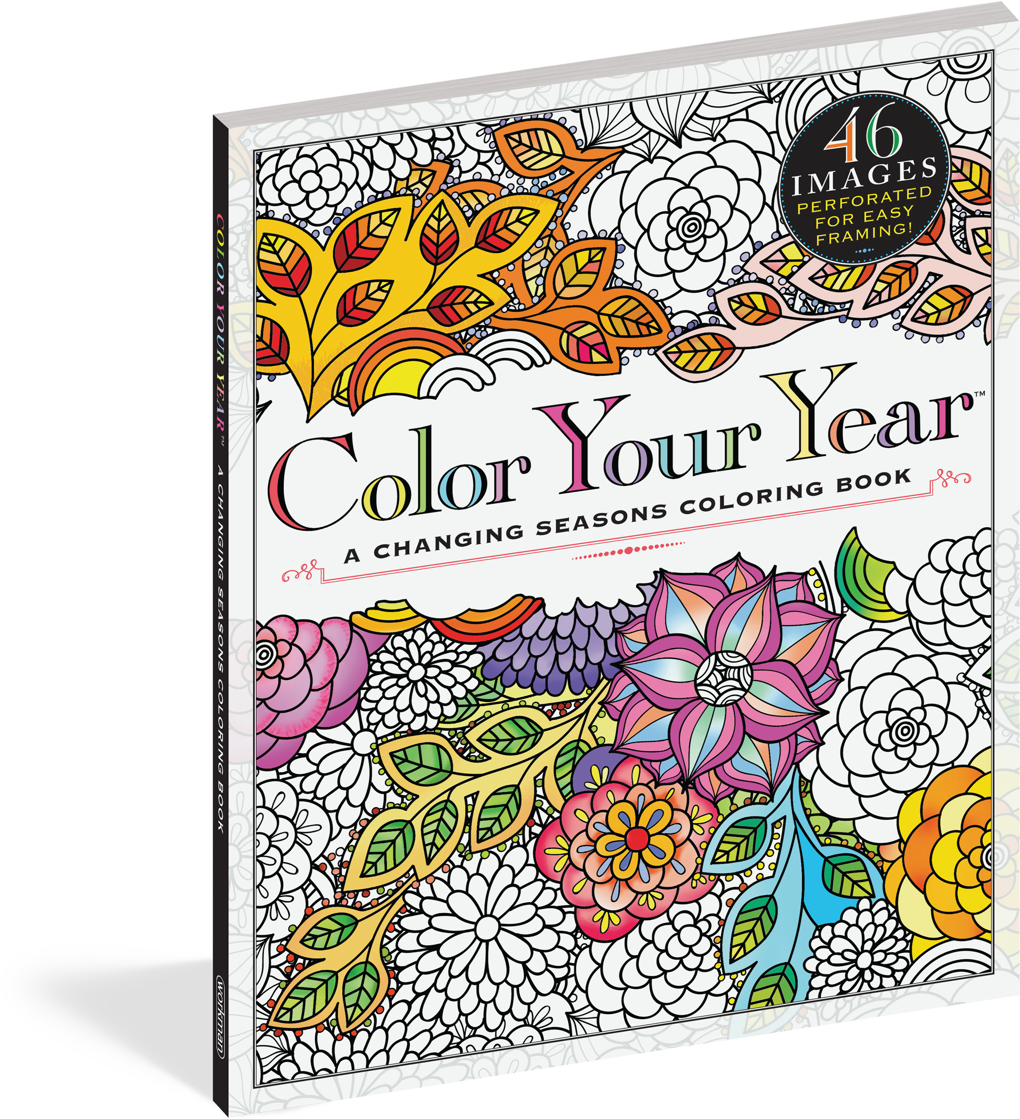 Cover - Color Your Year: A Through The Seasons Coloring Book (2233x2400), Png Download