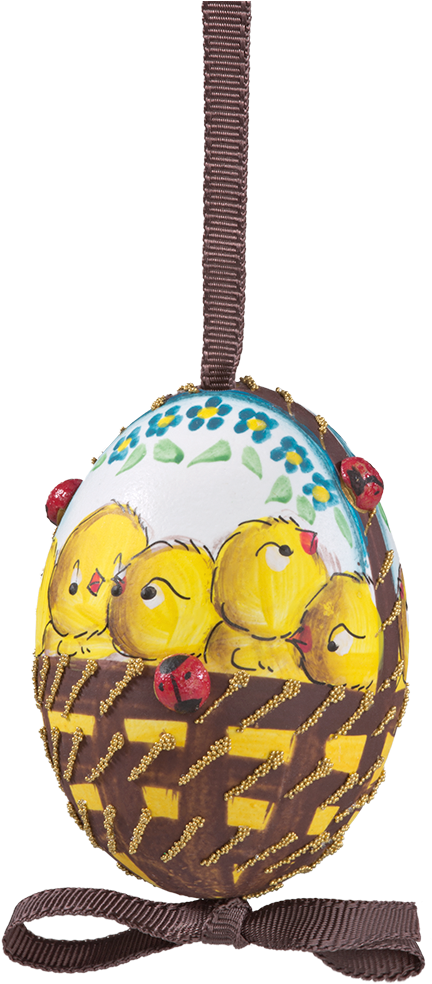 Easter Egg Basket Full Of Chicks - Easter (1000x1000), Png Download