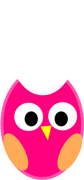 Pink Owl Clip Art - Owl Clip Art (534x600), Png Download