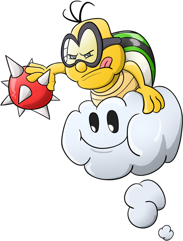 Lakitu - Lakitu Spiny (672x950), Png Download