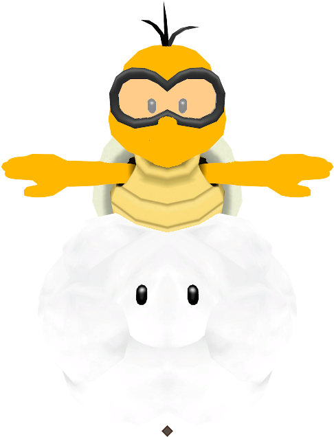 Download Zip Archive - Lakitu Mario Party 9 (750x650), Png Download