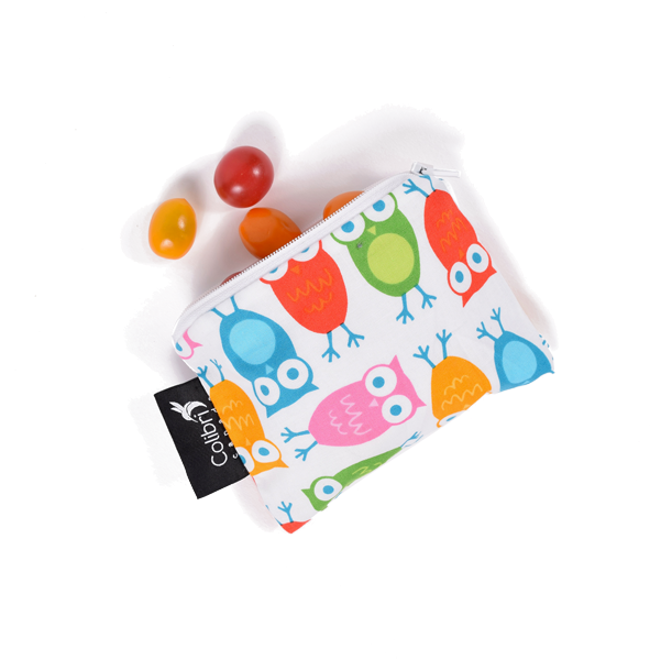 Pink Owls Reusable Snack Bag - Urban Zoologie - Owls - White (aak-10348-1) Yard (600x600), Png Download
