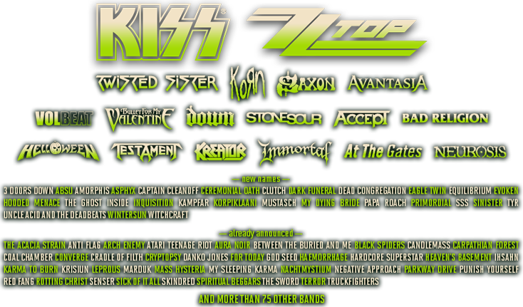 Hellfest 2013 Lineup, Courtest Hellfest - Colorfulness (734x431), Png Download
