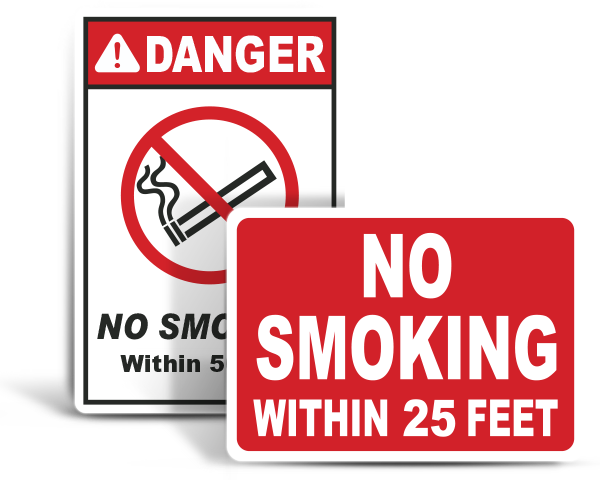 Custom No Smoking Signs - Smoking Ban (600x480), Png Download
