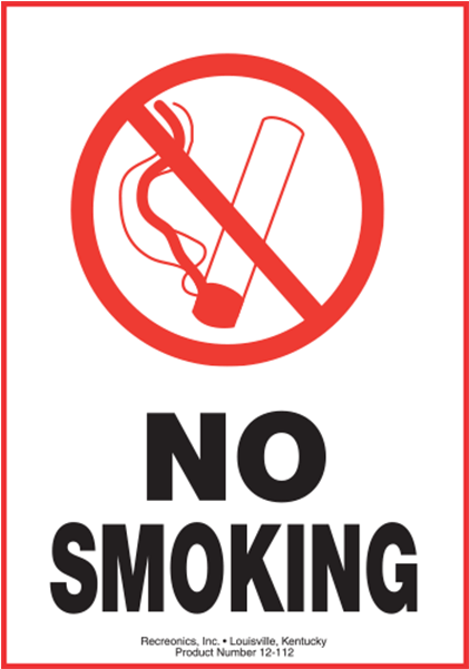 Polyethylene Plastic No Smoking Symbol Sign - Osh Signs And Symbols In The Workplace (600x600), Png Download