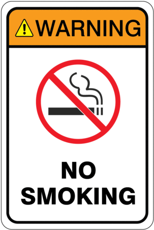 Warning No Smoking Sign - No Smoking In Elevators (326x479), Png Download