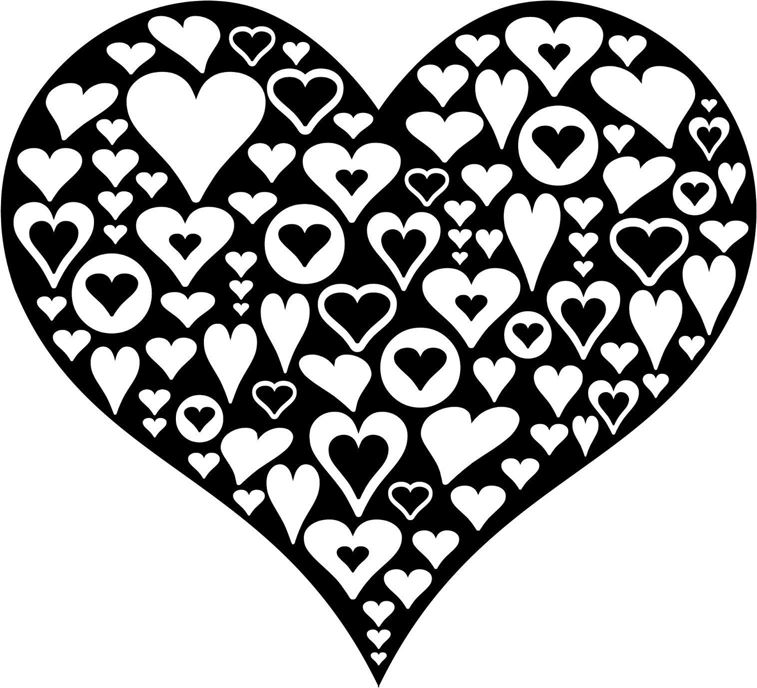 Svg Royalty Free Library Cameo Drawing Heart - Stickalz Llc Heart To Heart Wall Art Sticker Decal (1600x1600), Png Download