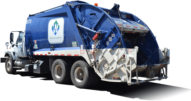 Residential Truck - Waste Connections Garbage Truck (800x517), Png Download