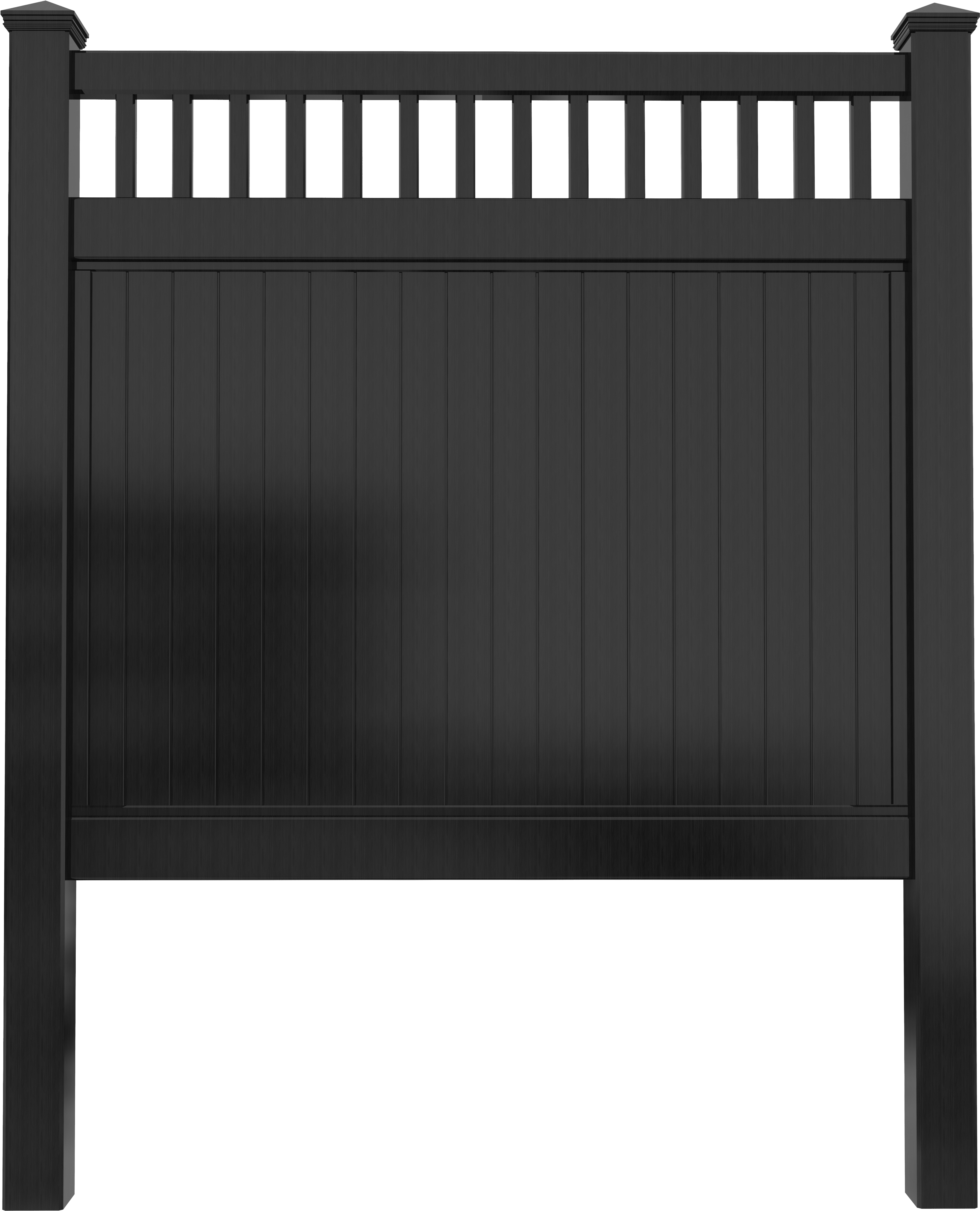 Picket Top Privacy Fence - Privacy (8000x5585), Png Download